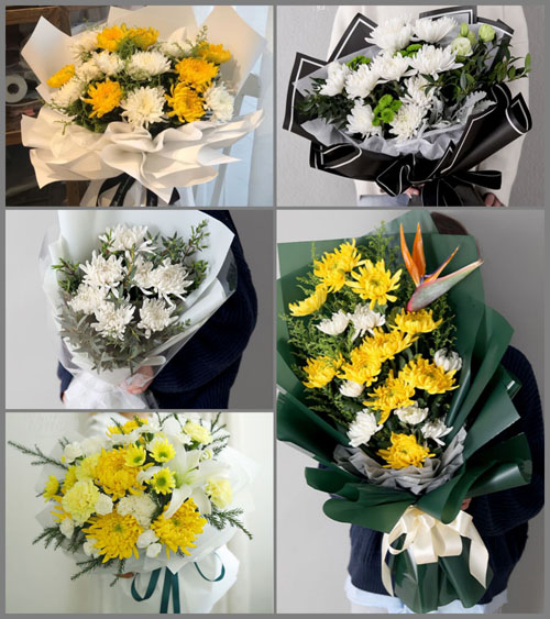 海南海口市琼山区甲子镇白事花束代送